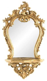 Espelho de Parede Dkd Home Decor Espelho Dourado Resina (38 X 13 X 68 cm)