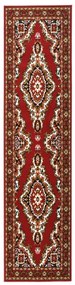 vidaXL Passadeira 80x400 cm polipropileno vermelho oriental