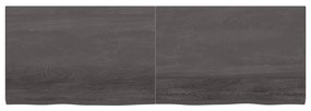 Prateleira de parede 180x60x4 cm carvalho tratado cinza-escuro
