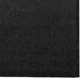 Tapete de Entrada Lavável Preto 120x400 cm