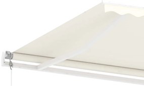 Toldo automático independente 500x350 cm cor creme