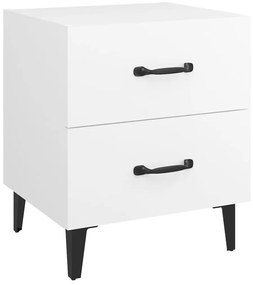 Mesas de cabeceira 2 pcs 40x35x47,5 cm cor branco