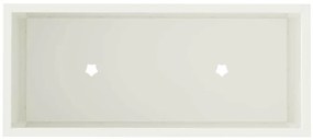 Jardineira Elevada vidaXL 60x26x45 cm Aço Branco