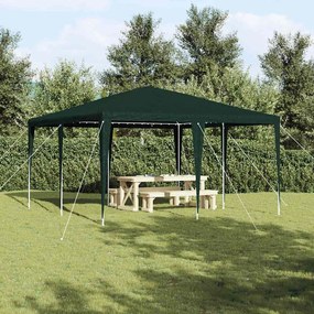 vidaXL Tenda de Festa Verde 400 x 400 x 266 cm Polietileno e Aço