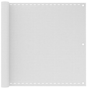 vidaXL Tela varanda HDPE 90x400 cm branco