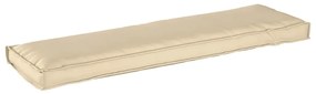 vidaXL Almofada para Palete para Banco Bege 140 x 40 x 8 cm - Tecido Oxford