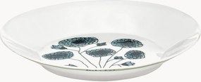 Pratos fundos em porcelana Fine Bone China Midnight Flowers, conjunto de 2
