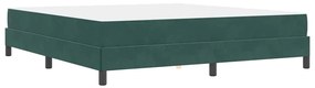 Cama box spring com colchão Verde Escuro 180 x 200 cm Veludo