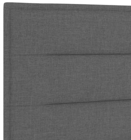 Cama de Tecido Cinza Escuro vidaXL 90x200 cm