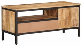 Móvel de TV 90x35x40 cm madeira mangueira áspera maciça