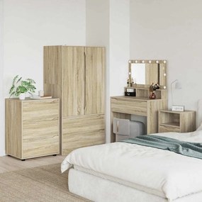 vidaXL Armário de arrumação Carvalho Sonoma 60 x 48 x 81 cm