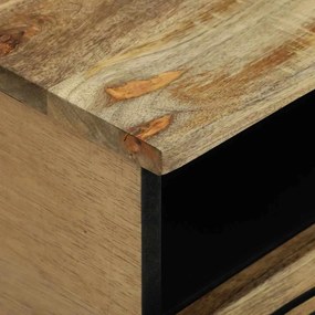 Mesa de Centro - 80 x 54 x 40 cm - Madeira de Mangueira Sólida