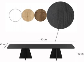 Conjunto de Mesas de Centro Mushroom – Preto – Diversas Medidas