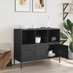 Aparador 100,5x39x79 cm aço preto