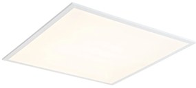 Painel LED embutido branco quadrado com LED 3000K - 6500K - Seagal Moderno