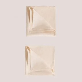 Conjunto De 2 Guardanapos Em Linho Zendan Tapioca Bege - Sklum