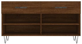 Banco sapateira 102x35x55 cm deriv. madeira carvalho castanho