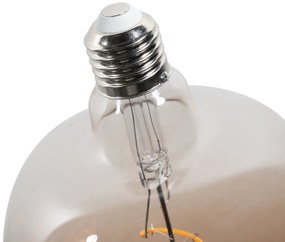 Conjunto de 5 lâmpadas LED E27 reguláveis G140 castanhas 4,9W 110 lm 1800K
