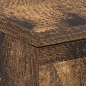 Mesa de cabeceira 2 pcs 38x35x56 cm madeira cor carvalho fumado