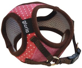 Arnês para Cães Gloria Pontos 17-22 cm Cor de Rosa Tamanho XS