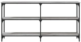 Mesa consola 150x29x75 cm derivados de madeira cinzento sonoma