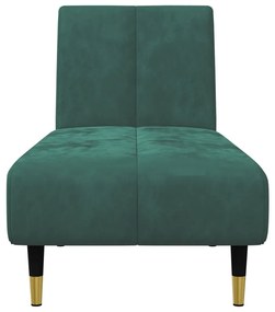 2 pcs conjunto de sofás veludo verde-escuro