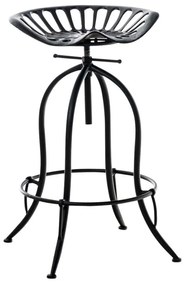 Banco de bar Mimosa 43 x 74-94 x 43 cm Preto