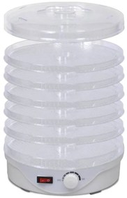 vidaXL Desidratador de alimentos redondo 250 W 6 bandejas