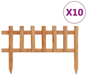 Bordas de relvado 10 pcs 4,4 m abeto