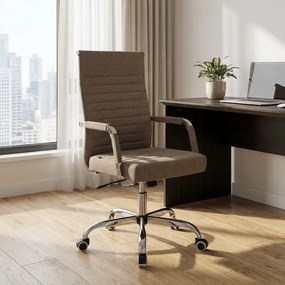 Cadeira de Escritório Amadora Tecido Taupe