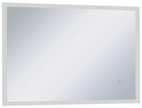 Espelho de parede LED c/ sensor tátil casa de banho 100x60 cm