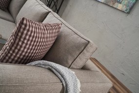 Sofá de 3 Lugares Kale – Creme – 222 cm