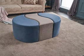Pouffe Alya Puf – Azul Mink – 120 cm x 40 cm x 80 cm
