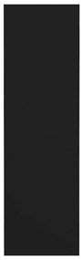 Sapateiras de parede 4 pcs derivados de madeira preto