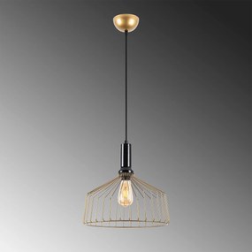 Candeeiro Chandelier Dear – Dourado Brilhante – 34 x 34 x 134 cm