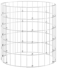 Compostor de jardim Ø50x50 cm aço galvanizado