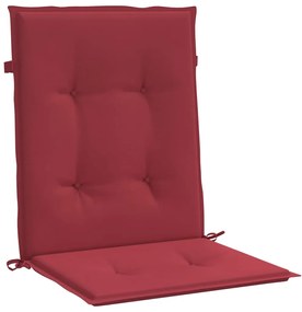 Almofadões lombares cadeiras jardim 6pcs oxford vermelho tinto
