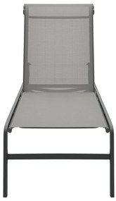 Espreguiçadeiras com mesa 2 pcs textilene e aço