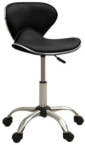 3088626 vidaXL Cadeira de escritório couro artificial preto