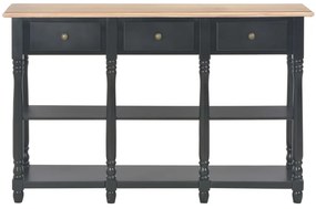 Mesa consola 110x30x76 cm derivados de madeira preto