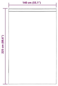 Cortinas de voile com aba 2 pcs castanho