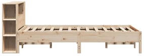 Cama com estante sem colchão 120x190 cm pinho maciço