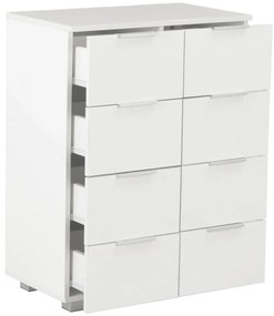 Aparador 60x35x80 cm derivados de madeira branco brilhante