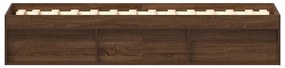 Estrutura de cama solteiro 75x190 cm carvalho castanho