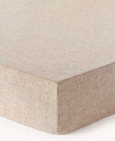 Lençol em linho com elástico para topper Linna