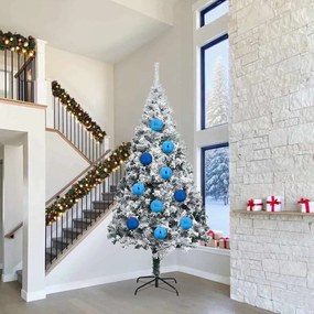 vidaXL Conjunto de Bolas de Natal XXL 4 pcs Azul Plástico