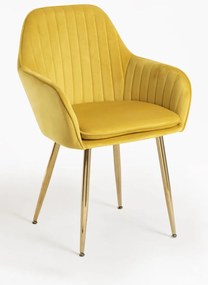 Pack 4 Cadeiras Chic Golden - Amarelo