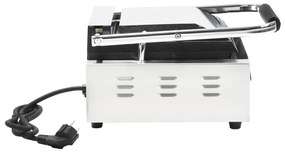 Grelhador sanduicheira Panini aço inoxidável 1800W 31x30,5x20cm