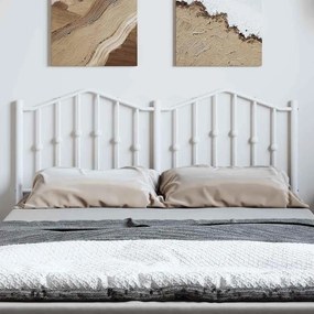 Cabeceira de cama 150 cm metal branco