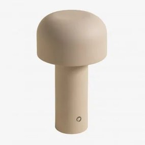 Lâmpada De Mesa Led Sem Fios Em Ferro Loentia Tapioca Bege - Sklum